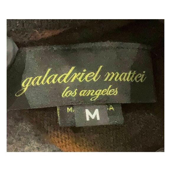 Galadriel Matteo LA Recycled Cashmere Grunge Striped Star Sweater Sz. M - Picture 7 of 8